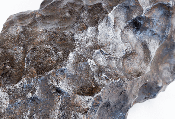 神秘的な網目模様を内包する隕石
